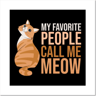Funny Cat Owner's Design Posters and Art